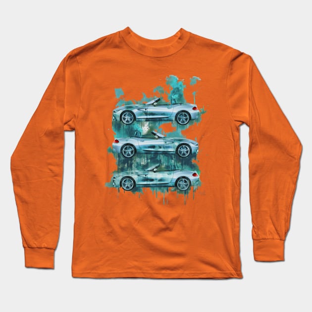 3 BMW Z4 splash edition Long Sleeve T-Shirt by AaaahEeeekStudio